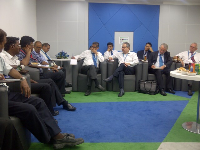 Mr Prem Bajaj and Cargo Managers in meeting at Chennai 
